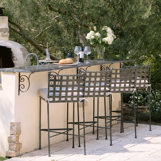 Sunset West Provence Iron Bar Side Chair