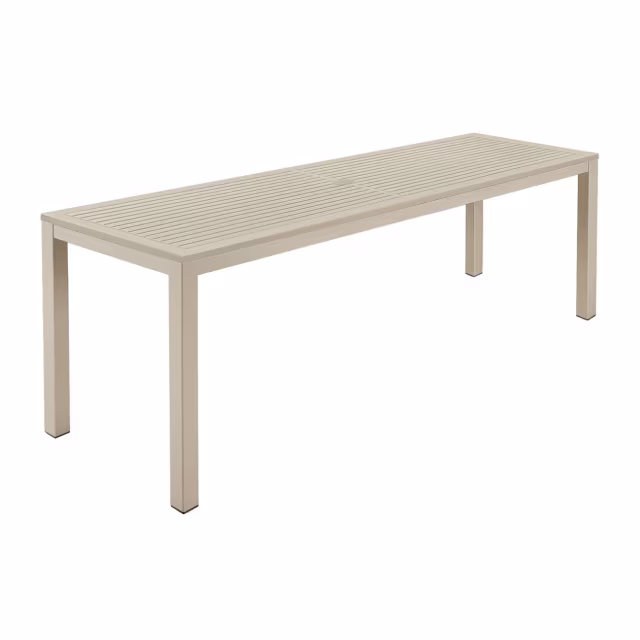 Barlow Tyrie Aura 79" Narrow Rectangular Dining Table - Aluminum