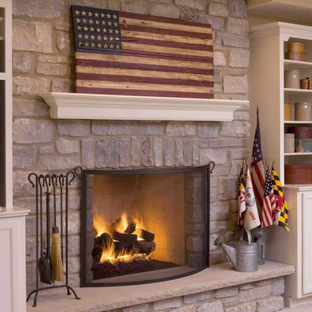 Pilgrim Bowed Bronze Fireplace Tool Set