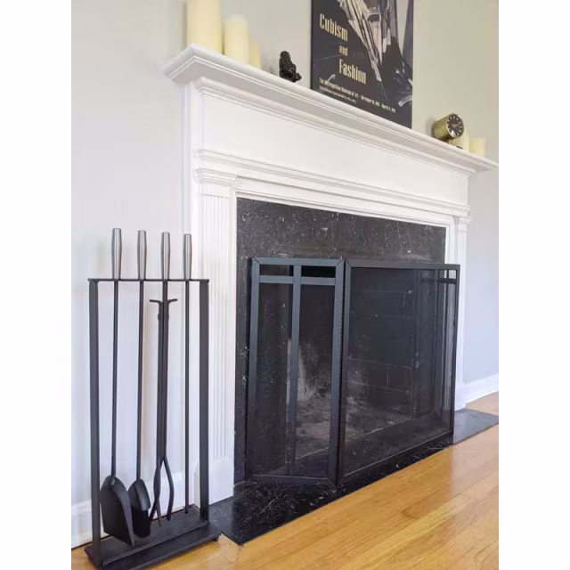 Pilgrim Soldiered Row Modern Fireplace Tool Set
