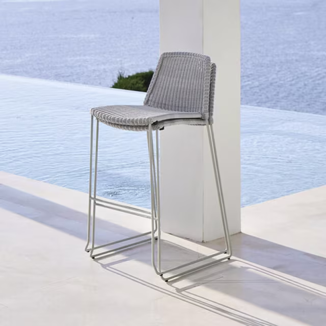 Cane-line Breeze Stacking Woven Bar Side Chair