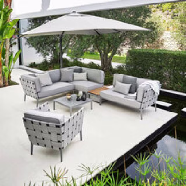 Cane-line Conic 30" Aluminum Rectangular Modular Box Table