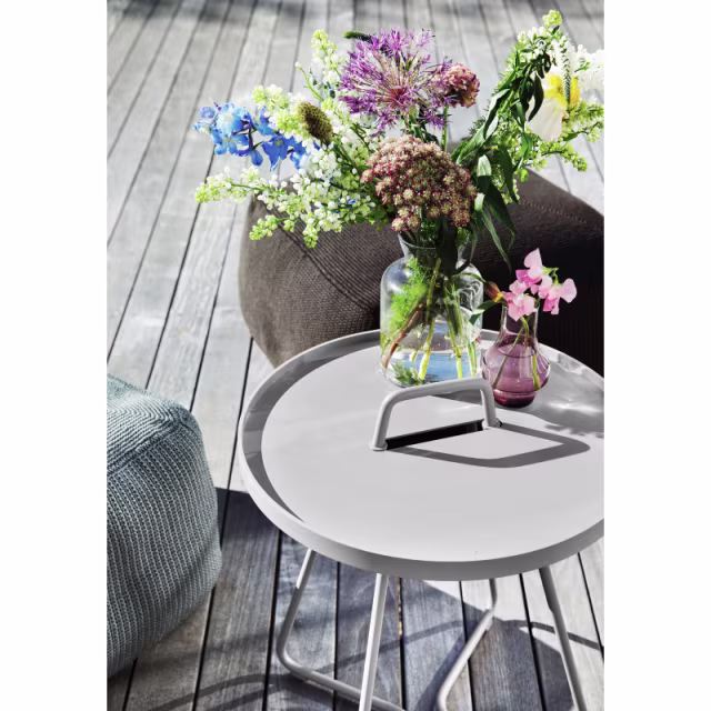 Cane-line On-The-Move 15" Aluminum Round Side Table