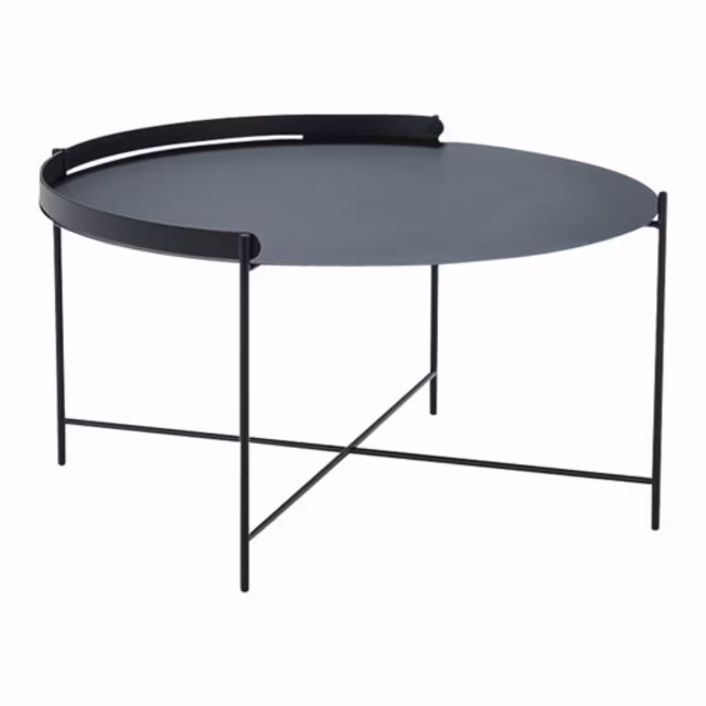 Houe Edge 30" Steel Round Tray Table