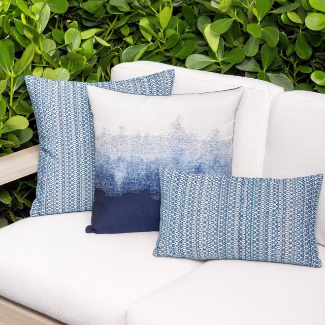 Elaine Smith 20" x 20" Artful Midnight Sunbrella Outdoor Pillow