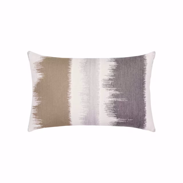 Elaine Smith 19" x 12" Murmur Camel Lumbar Sunbrella Outdoor Pillow