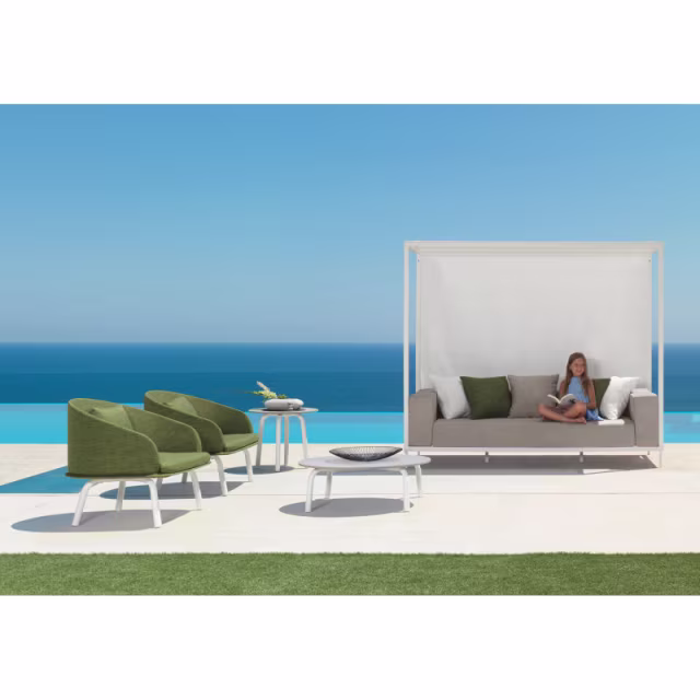 Talenti CleoSoft Alu 39" Aluminum Round Coffee Table
