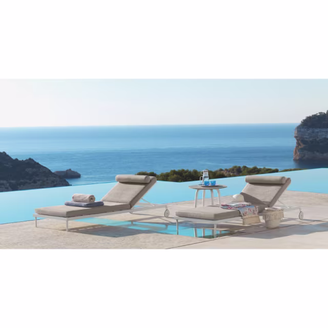 Talenti CleoSoft Alu 20" Aluminum Round Coffee Table