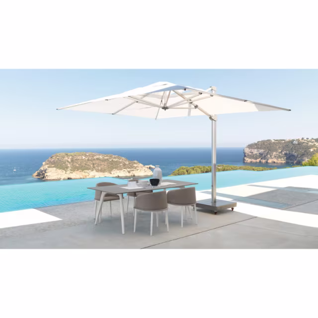 Talenti CleoSoft Alu 87" Aluminum Rectangular Dining Table