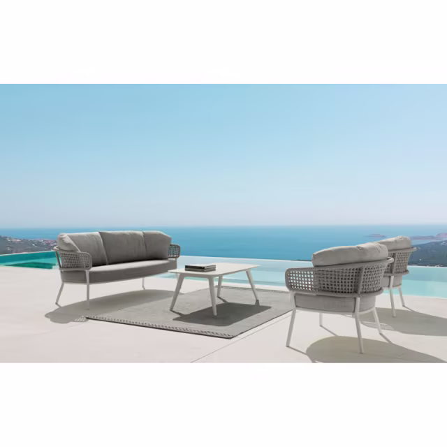 Talenti Moon Alu 43" Aluminum Rectangular Coffee Table