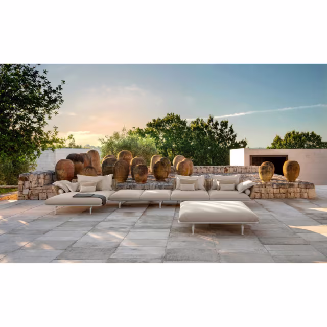 Talenti Cruise Alu Rope Right End Outdoor Sectional Unit