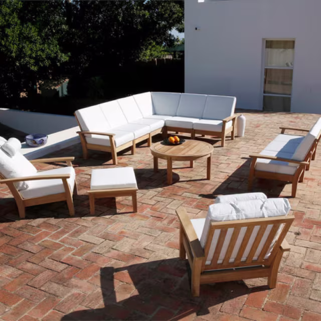 Barlow Tyrie Haven Teak Middle Outdoor Sectional Unit