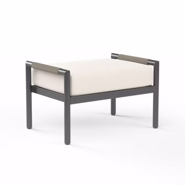 Sunset West Pietra Aluminum Ottoman