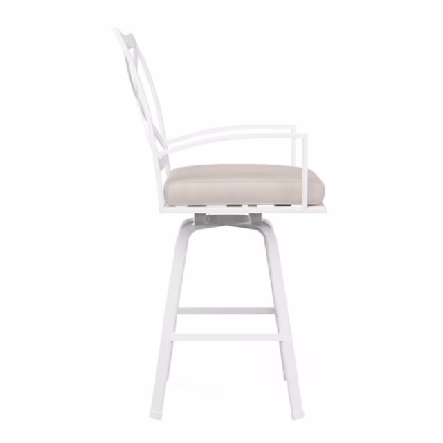 Sunset West Bristol Swivel Aluminum Bar Armchair