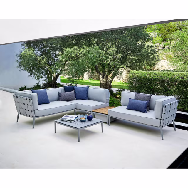 Cane-Line Conic 30" Aluminum Square Coffee Table