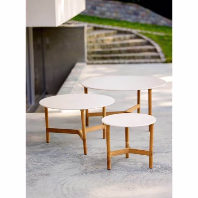 Cane-line Twist 28" Aluminum Round Coffee Table