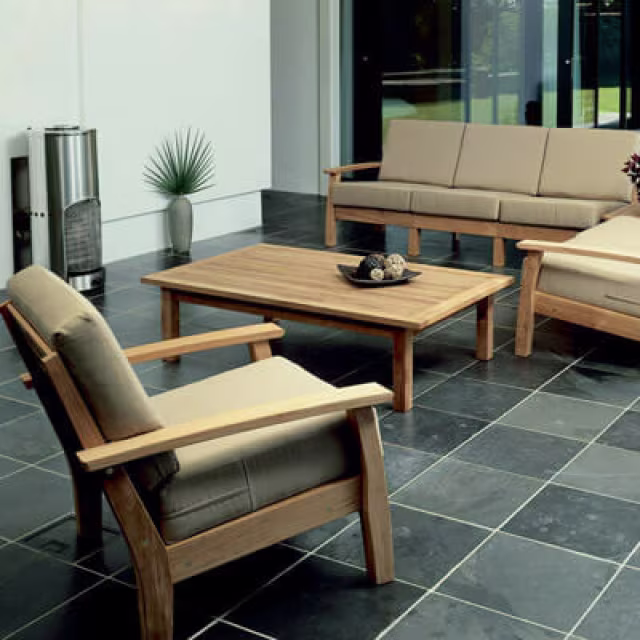 Barlow Tyrie Monaco 40" Teak Rectangular Coffee Table
