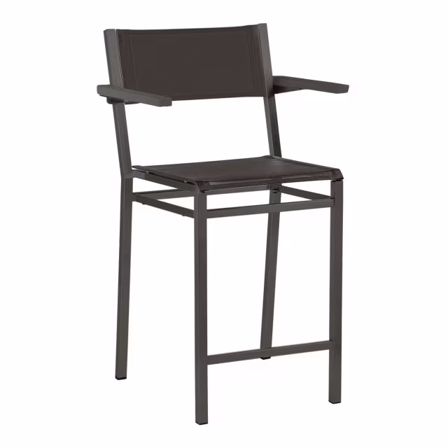 Barlow Tyrie Equinox Stacking Sling Counter Armchair - Powder Coated