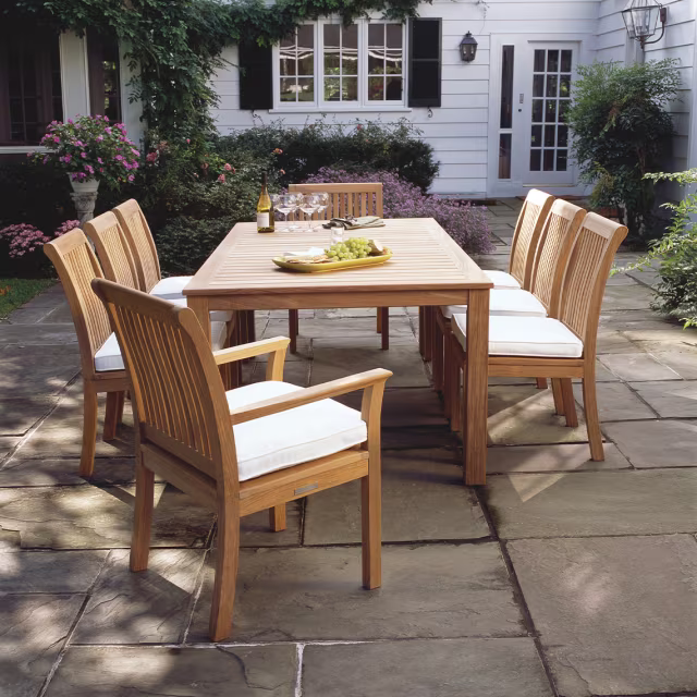 Kingsley Bate Wainscott/Chelsea 9-Piece Rectangular Patio Dining Set