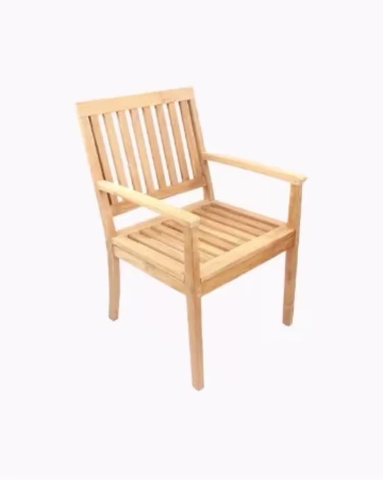 Shop the POVL Outdoor Calera Teak Dining Armchair figure image