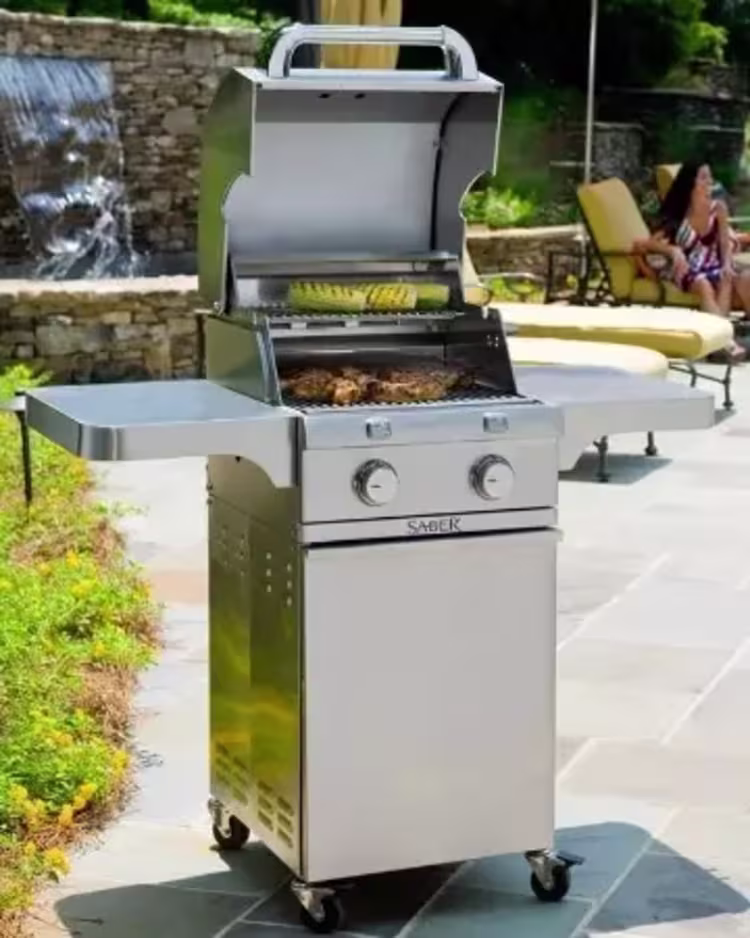 Saber Grills Deluxe Stainless 2-Burner Freestanding Gas Grill figure image