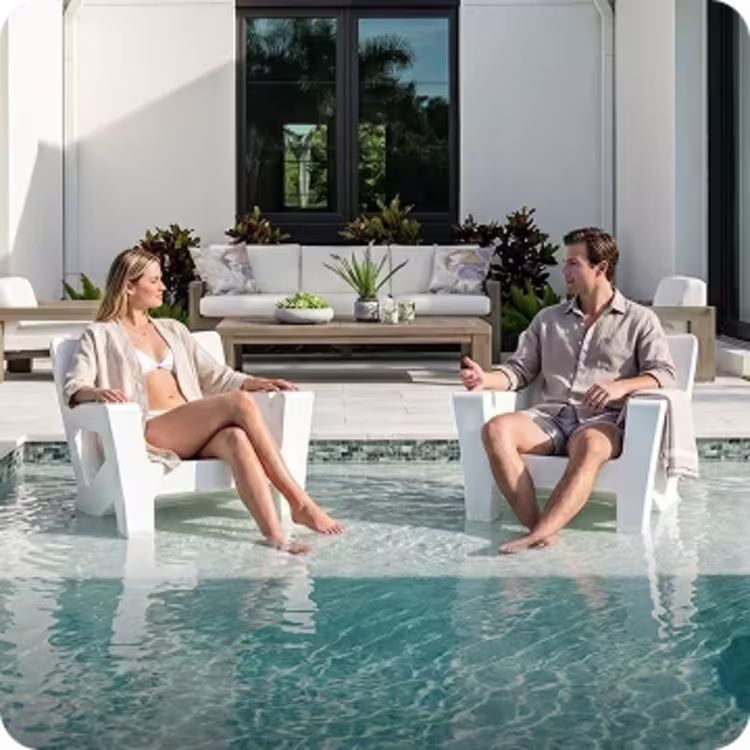 Save on in-pool furniture image