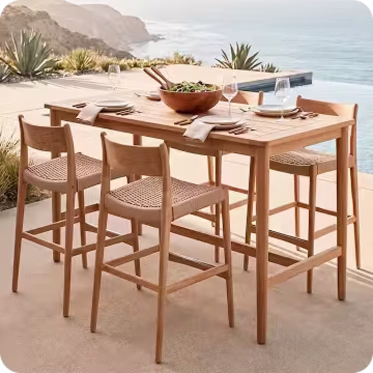 Gloster Lima Teak Outdoor
Bar Chair