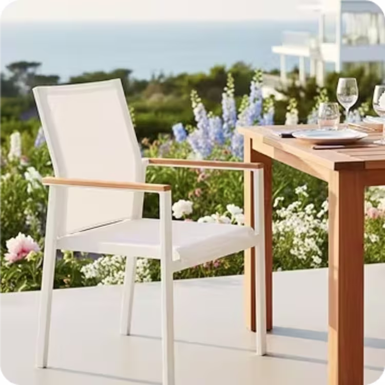 Barlow Tyrie Aura Stacking Sling Dining Armchair figure image