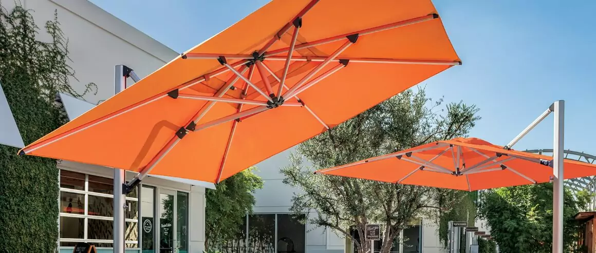 6 ft crank patio umbrella PURPLE LEAF 6 ft. Square Aluminum Crank and Tilt Outdoor Patio Market  Umbrella in Gray PPL03MLZXS06-GY