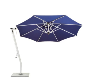 Woodline Shade Solutions Picollo 10.5-foot aluminum cantilever patio umbrella