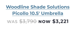 Woodline Shade Solutions Picollo 10.5-foot Umbrella now $3,221