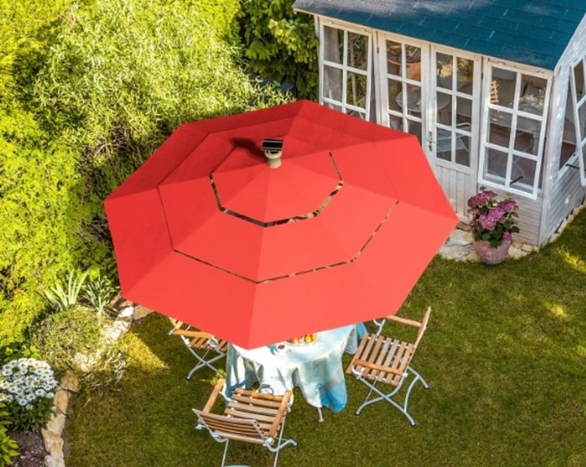 Now on Authenteak.com Shop market umbrellas