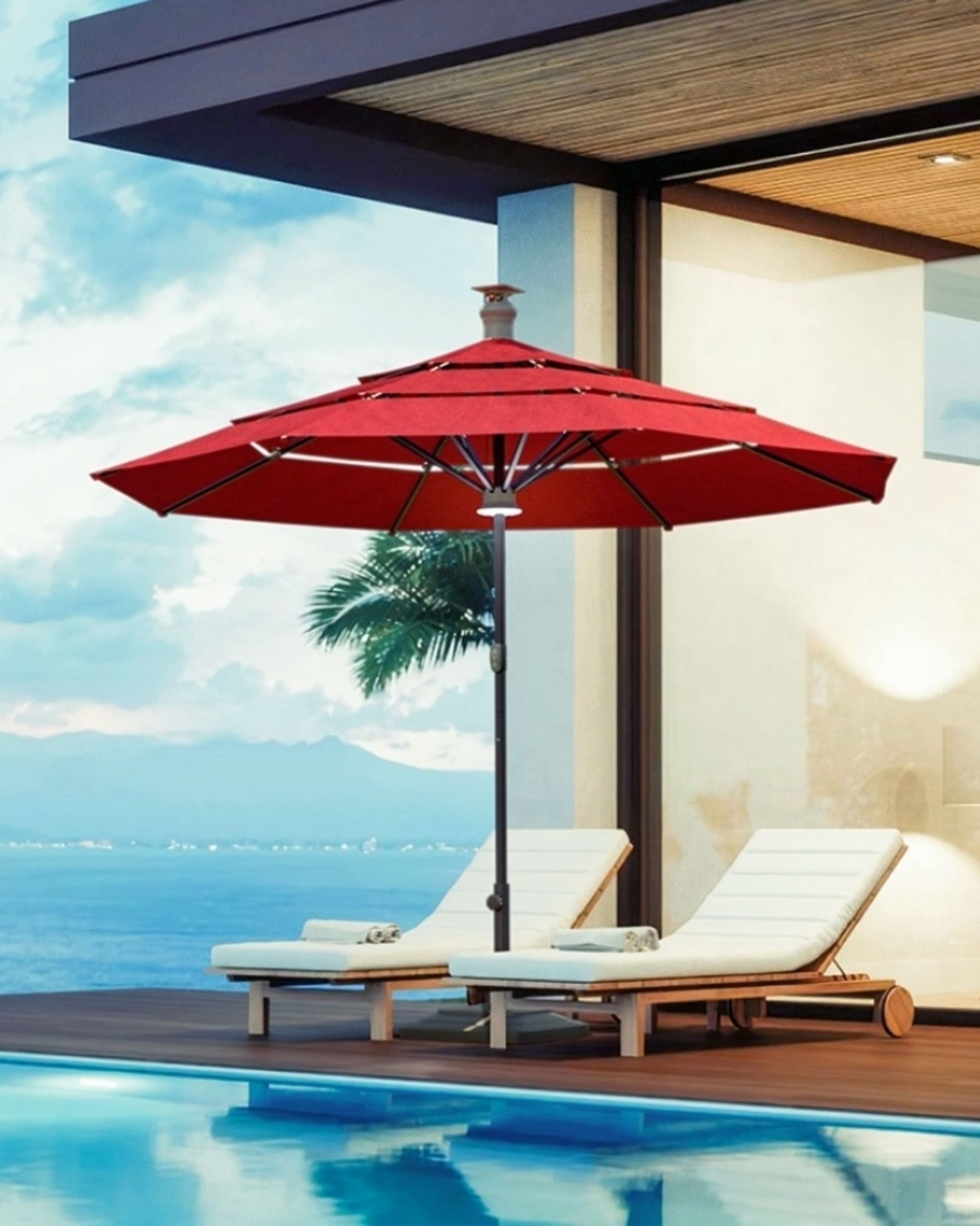 Above Umbrellas figure image