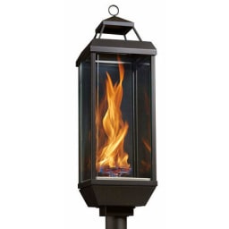 Natural gas lamp outlet