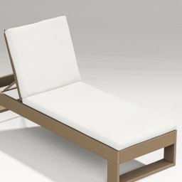 Polywood Latitude Chaise Lounge Full Cushion AuthenTEAK