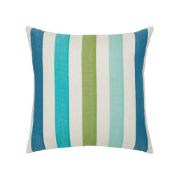 Elaine Smith 20 x 20 Rhodes Stripe Sunbrella Outdoor Pillow AuthenTEAK