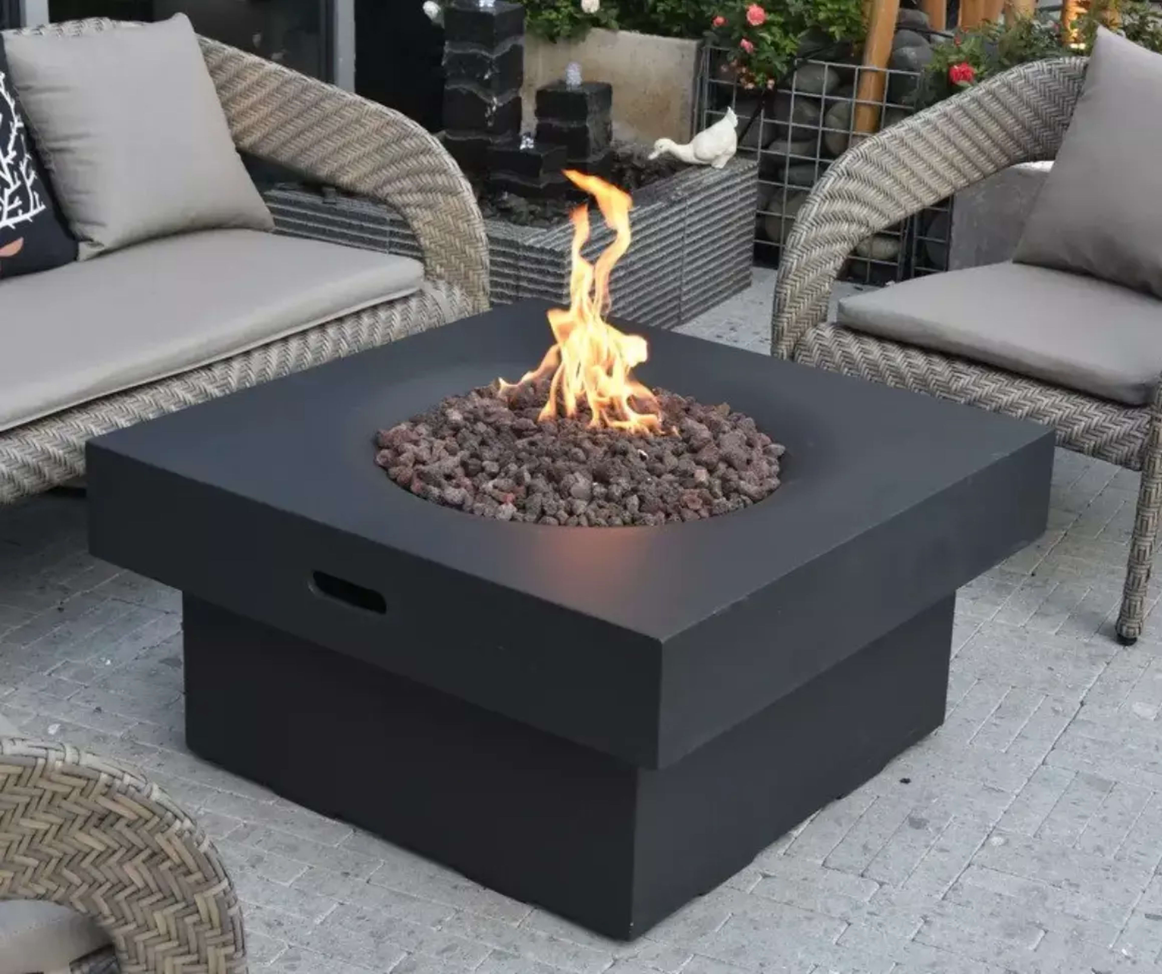 Now on Authenteak.com Shop Modeno Branford Square Fire Table