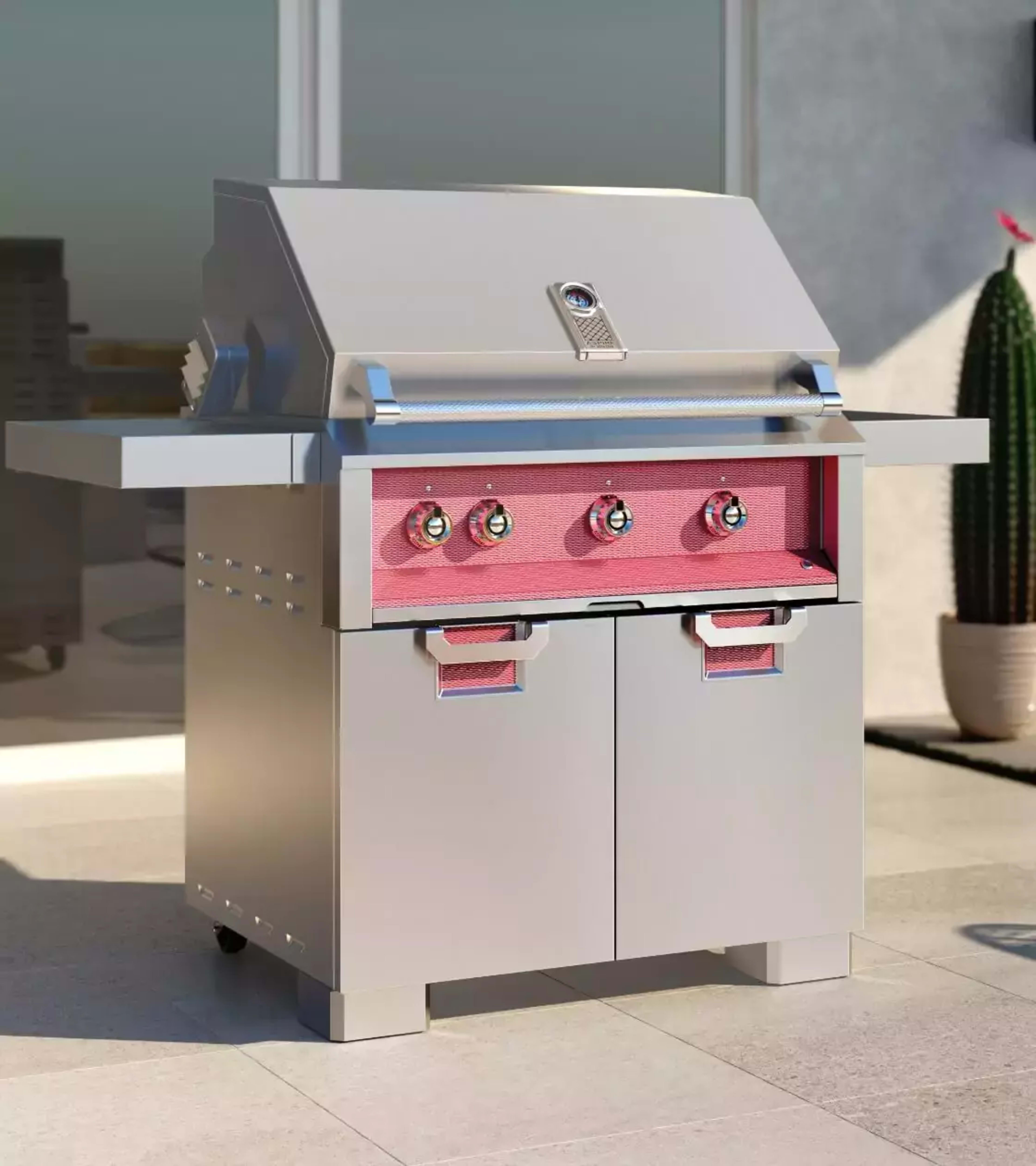 Freestanding gas grills