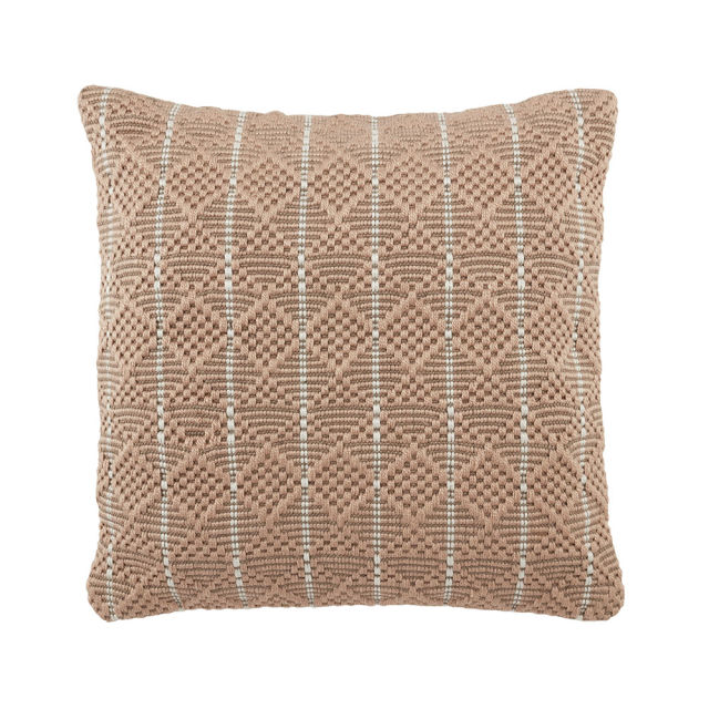 Jaipur Living 22" x 22" Vibe Lindy Tan Outdoor Pillow