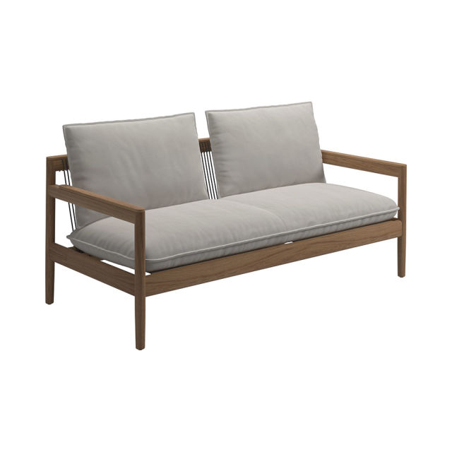 Gloster Saranac Teak 2-Seater Sofa