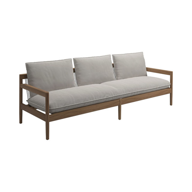 Gloster Saranac Teak 3-Seater Sofa