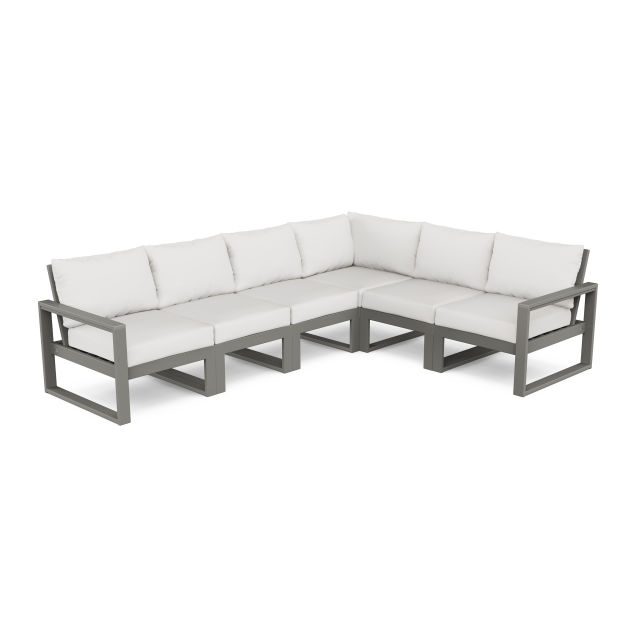 Polywood EDGE 6-Piece Modular Outdoor Sectional Sofa