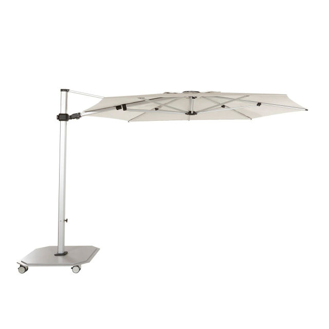 Jardinico Caractere 301 Sidepost 11.5' Octagonal Aluminum Cantilever Patio Umbrella