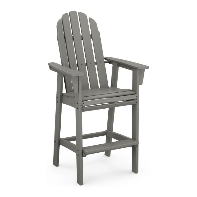 Polywood Vineyard Curveback Adirondack Bar Armchair