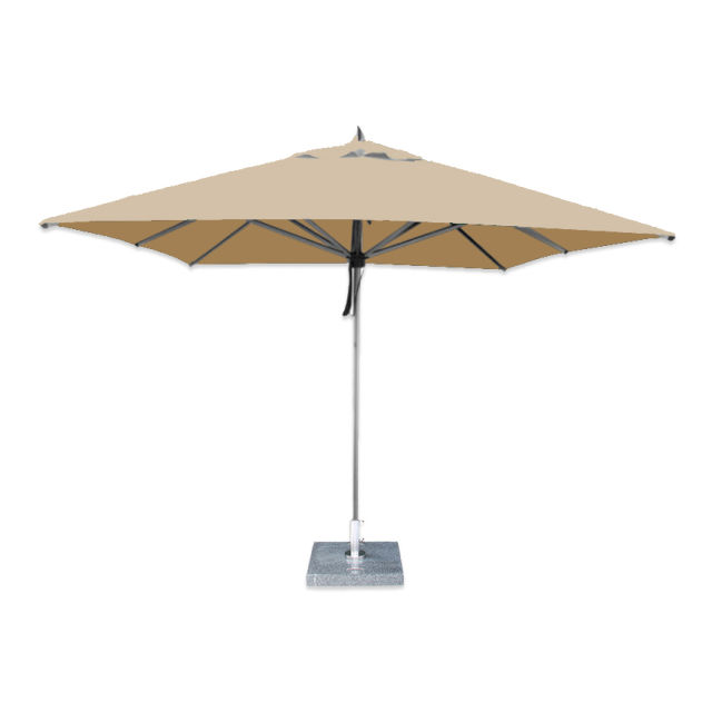 Bambrella Hurricane 11' Square Aluminum Market Patio Umbrella