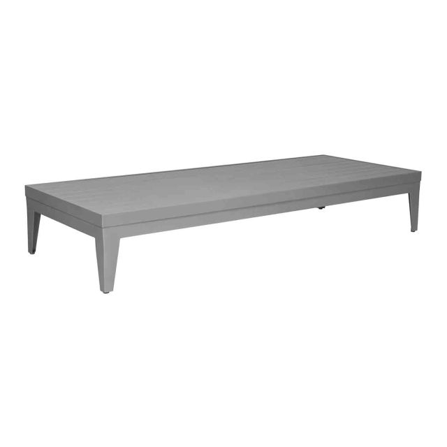 Source Furniture South Beach 72" Aluminum Rectangular Coffee Table