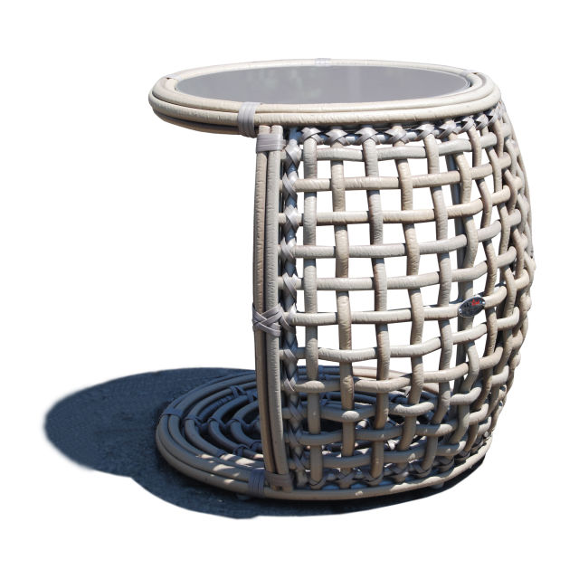 Skyline Design Dynasty 18" Woven Round Auxiliary Table