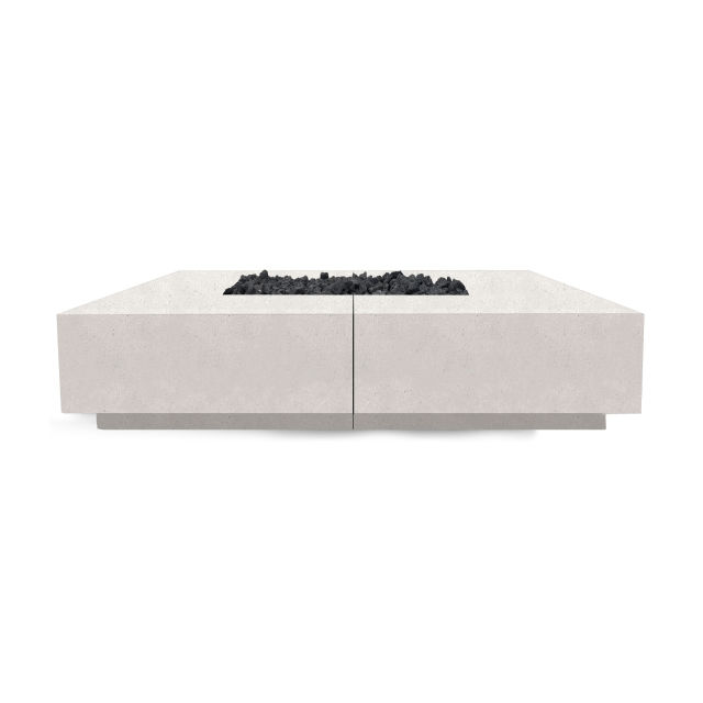 Prism Hardscapes Largo Square 96" Concrete Gas Fire Table