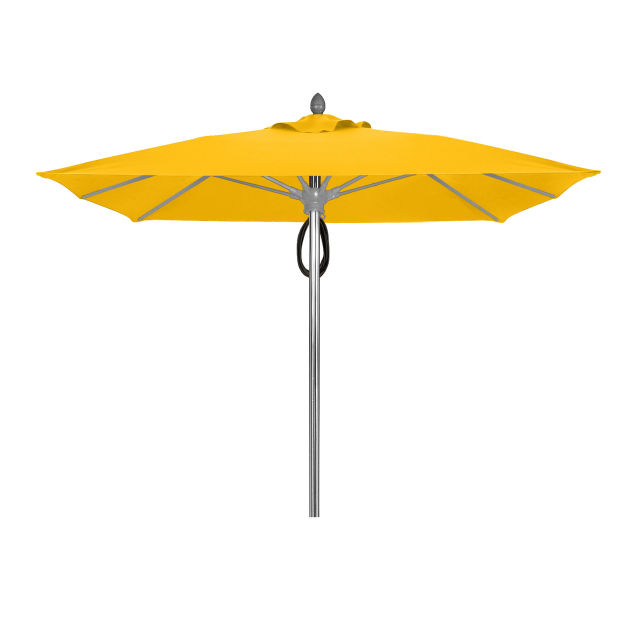 FiberBuilt Riva 7.5' Square Aluminum Commercial Market Patio Umbrella