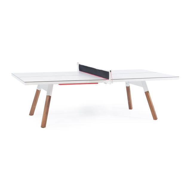 RS Barcelona You and Me Standard White Indoor/Outdoor Ping Pong Table